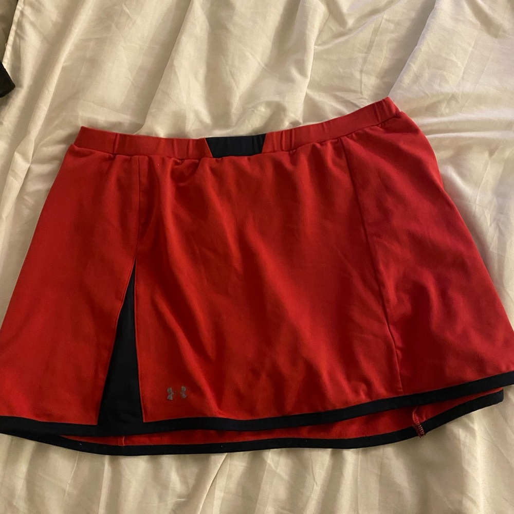 Under Armour Red Athletic Skirt